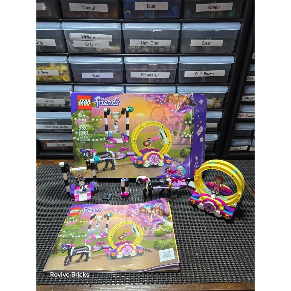 LEGO FRIENDS: Magical Acrobatics (41686) 99.9% Complete With Box and Manual VGC
